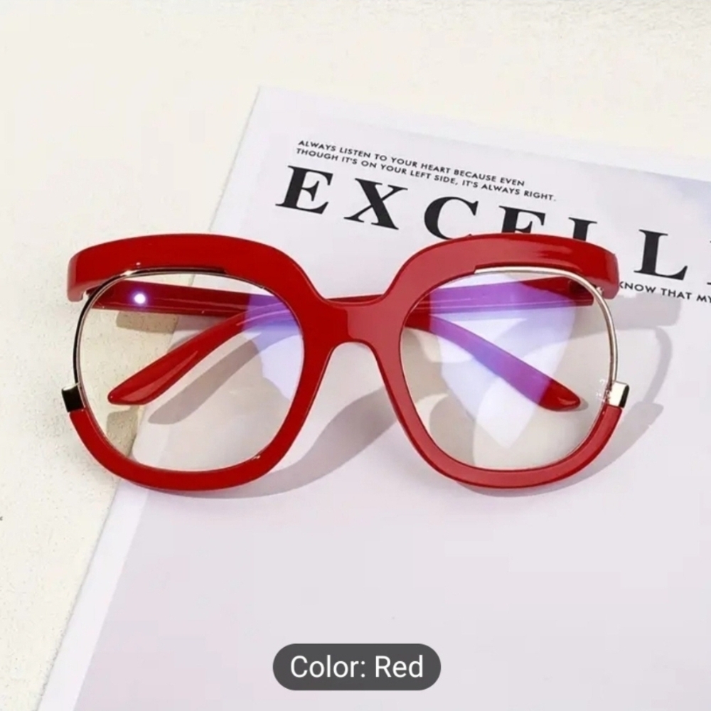 Modern Red Rectangular Glasses Accessories - image 1